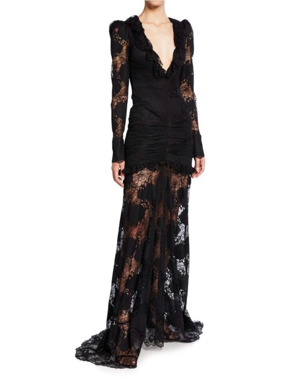 Alexis Lucasta Gown Small Black Lace